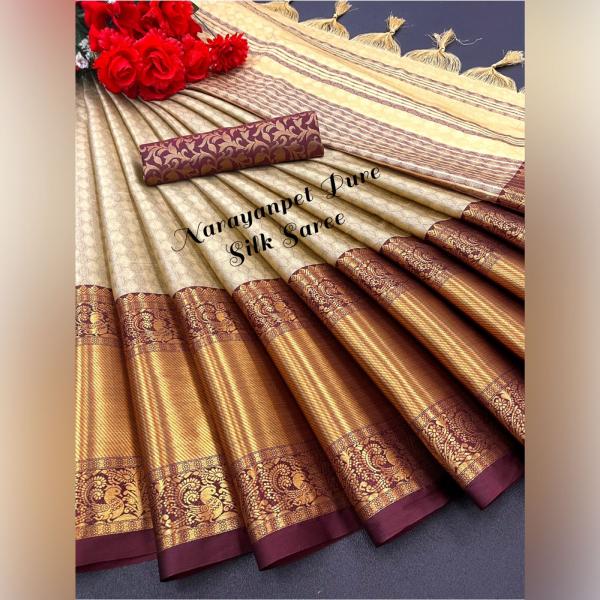 Aab Narayanpet Fancy Ocassional Silk Saree Collection